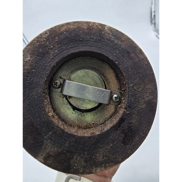 Vintage Mr. Dudley Wood Pepper Grinder Mill 13" tall. MCM - Picture 2 of 8